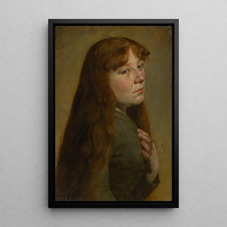 Jozef Hanula - Study of a Woman from Three Quarters Profile.webp