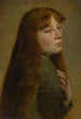 Study of a woman in three-quarter profile - Jozef Hanula — artwork view