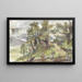 Landschap met beboste heuvels - Jozef Israëls — ingelijst kunstwerk aan de muur