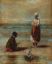 Kinderen aan de rand van de zee - Jozef Israëls — weergave van het kunstwerk