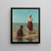 De kinderen van de zee - Jozef Israëls — ingelijst kunstwerk aan de muur