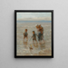 Kinderen van de zee Kinderen die spelen in de golven - Jozef Israëls — ingelijst kunstwerk aan de muur