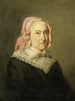 Sientje Nijkerk-Servaas op 90-jarige leeftijd 1857 - Jozef Israëls — weergave van het kunstwerk