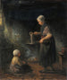 De pannenkoeken - Jozef Israëls — weergave van het kunstwerk
