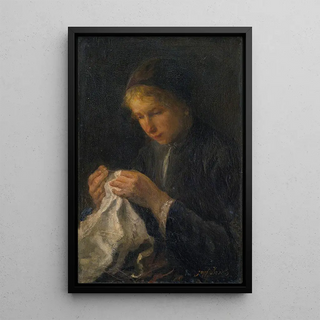 Jozef Israls - Woman Sewing.webp