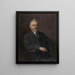 De graveur Frans Lauwers - Jozef Marie Louis Janssens — ingelijst kunstwerk aan de muur
