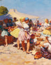 Markt scène - Jozef Teodor Mousson — weergave van het kunstwerk