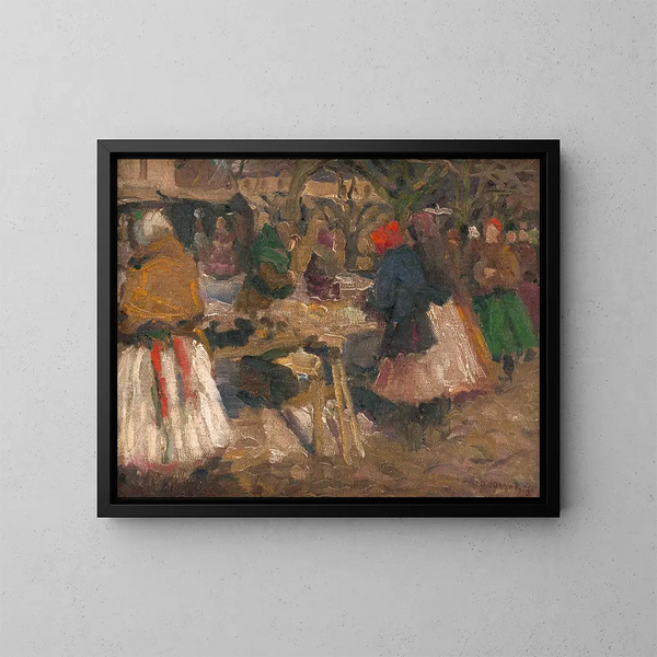 Market - Jozef Teodor Mousson — framed artwork on a wall