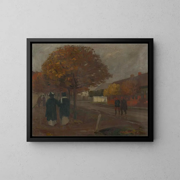 On the road - Jozef Teodor Mousson — framed artwork on a wall