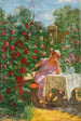 Zomer in de tuin - Jozef Teodor Mousson — weergave van het kunstwerk
