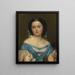 Portret van Henriette Mayer van den Bergh - Jozef Van Lerius — ingelijst kunstwerk aan de muur