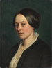 Portret van mevrouw Gad geboren Tvermoes - Jørgen Roed — weergave van het kunstwerk
