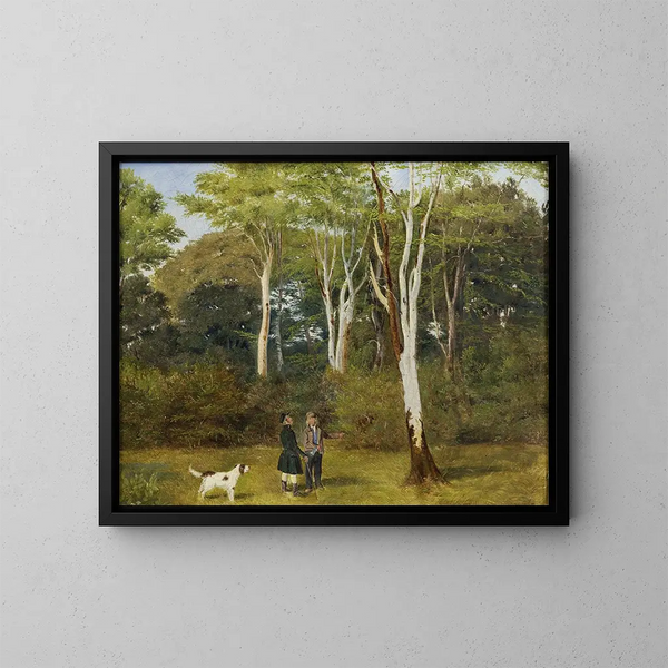 Selection of Trees to Cut Down - Jørgen Roed — framed artwork on a wall