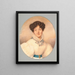 Dame in Witte Jurk - Joseph Bordes — ingelijst kunstwerk aan de muur