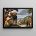 Moïse die op de rots slaat - Juan Antonio de Frías y Escalante — ingelijst kunstwerk aan de muur