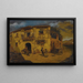 Straatscène in Granada met een ezel en kippen - Juan Dios del Valle — ingelijst kunstwerk aan de muur