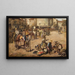 Op de markt - Juan García — ingelijst kunstwerk aan de muur