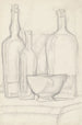 Bouteilles et bol - Juan Gris — weergave van het kunstwerk
