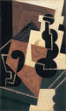 Glass and Water Bottle - Juan Gris — artwork view