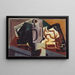 Glass and carafe painting - Juan Gris — framed artwork on a wall