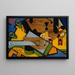 Still life with a guitar - Juan Gris — framed artwork on a wall