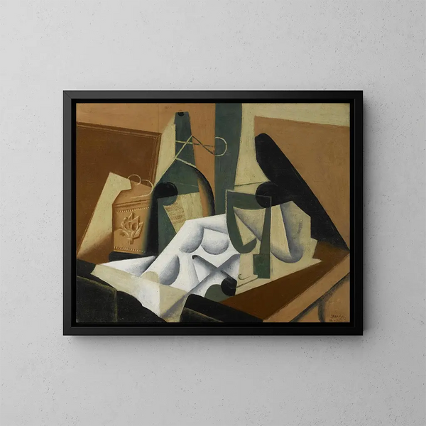 La nappe blanche - Juan Gris — ingelijst kunstwerk aan de muur