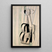 Violin hung on the wall - Juan Gris — framed artwork on a wall