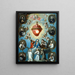 Het Hart van Jezus - Juan Patricio Morlete Ruiz — ingelijst kunstwerk aan de muur
