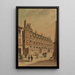 Maison abbatiale à l'angle de la rue de l'Abbaye, de la rue Cardinale et du passage de la Petite-Boucherie, 6e arrondissement - Jules-Adolphe Chauvet — ingelijst kunstwerk aan de muur