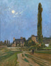 Koppel bij schemering - Jules Adler — weergave van het kunstwerk