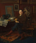 van Albert Wolff in zijn kantoor - Jules Bastien-Lepage — weergave van het kunstwerk