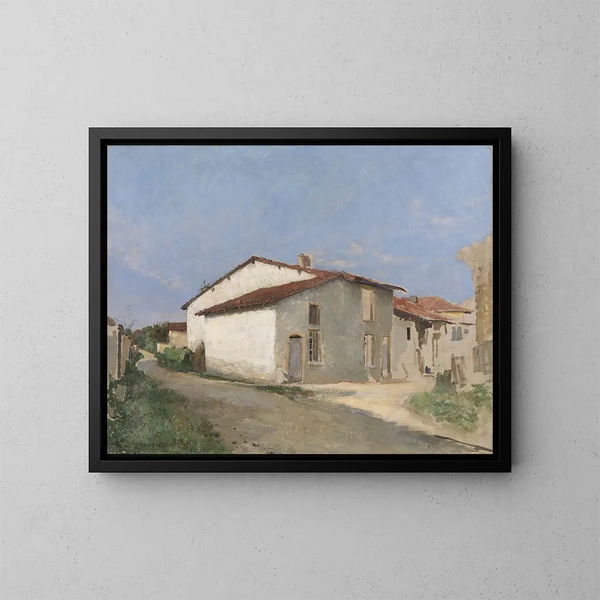 Rue à Damvillers - Jules Bastien-Lepage — framed artwork on a wall