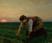 Een onkruidverdelger - Jules Breton — weergave van het kunstwerk