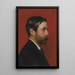 Portrait of Monsieur Vinchon - Jules Élie Delaunay — framed artwork on a wall