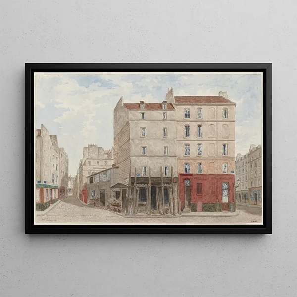 Rue de l'Hôtel Colbert n° 17 et 19, 5e arrondissement - Jules Gaildrau — ingelijst kunstwerk aan de muur