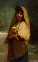 A young Italian girl with an orange - Jules Joseph Lefebvre — artwork view