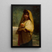 A young Italian girl with an orange - Jules Joseph Lefebvre — framed artwork on a wall