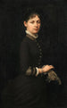 Portret van een dame - Jules Marie Sevestre — weergave van het kunstwerk
