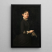Portret van een dame - Jules Marie Sevestre — ingelijst kunstwerk aan de muur