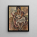 Julie la Martiniquaise - Jules Pascin — ingelijst kunstwerk aan de muur