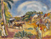 Landschap met figuren en kar - Jules Pascin — weergave van het kunstwerk