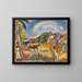 Landschap met figuren en kar - Jules Pascin — ingelijst kunstwerk aan de muur
