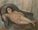 Het model met roze overhemd - Jules Pascin — weergave van het kunstwerk