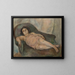 Het model met roze overhemd - Jules Pascin — ingelijst kunstwerk aan de muur