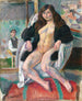 De Kunstenaar en zijn Model - Jules Pascin — weergave van het kunstwerk