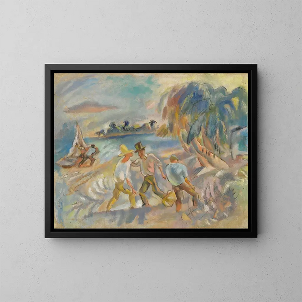 Les brigands - Jules Pascin — framed artwork on a wall