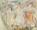 De grote hoeden - Jules Pascin — weergave van het kunstwerk