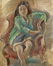 Simone Dalal jonge meisje in een herder - Jules Pascin — weergave van het kunstwerk