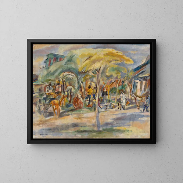 Landscape of the South - Jules Pascin — framed artwork on a wall