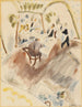 van Twee mannen die dineren - Jules Pascin — weergave van het kunstwerk